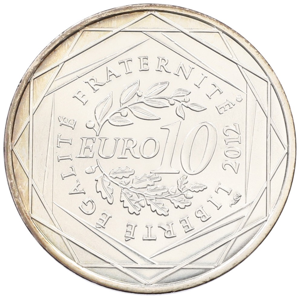 10 евро 2012 года Франция «Регионы Франции — Мартиника» — Фото №2