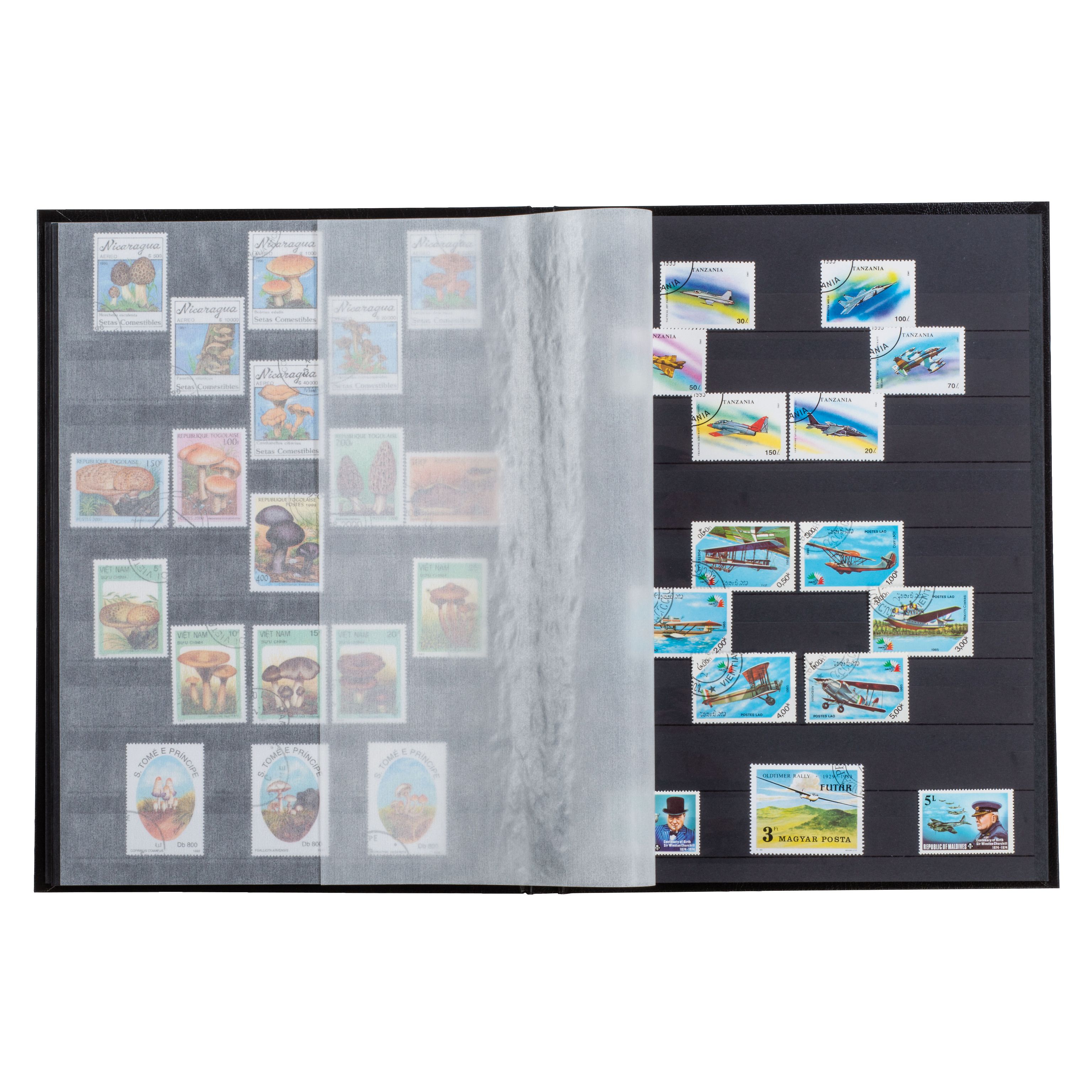 Альбом для марок на 32 страницы, Stockbook BASIC S32, Черный, LEUCHTTURM, 332685 — Фото №2