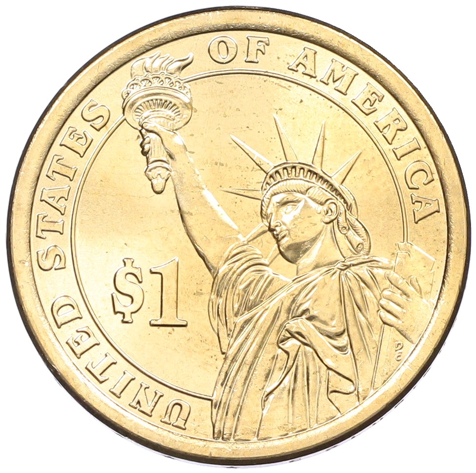 1 доллар 2015 года (D) США «34-й президент США Дуайт Эйзенхауэр» — Фото №2