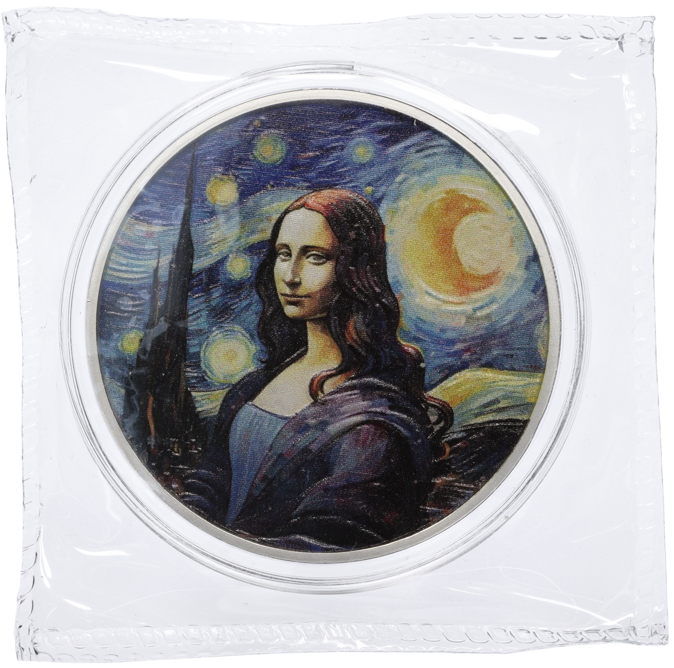 50 центов 2024 года Фиджи «Мона Лиза» (Цветное покрытие) — Фото №3