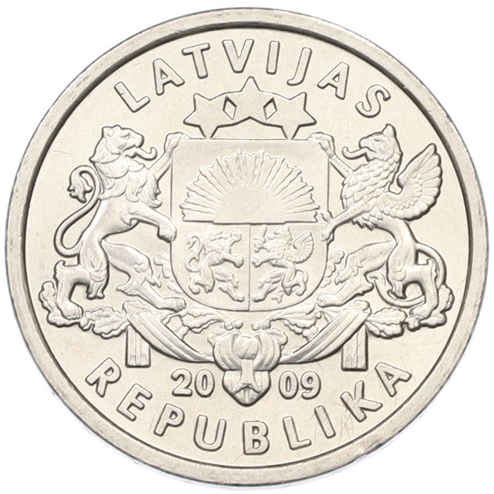 1 лат 2009 года Латвия «Кольцо Намейса» — Фото №2