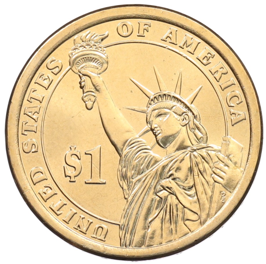 1 доллар 2015 года (D) США «34-й президент США Дуайт Эйзенхауэр» — Фото №2