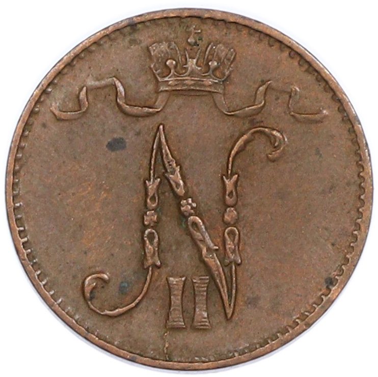 1 пенни 1911 года Русская Финляндия — Фото №2