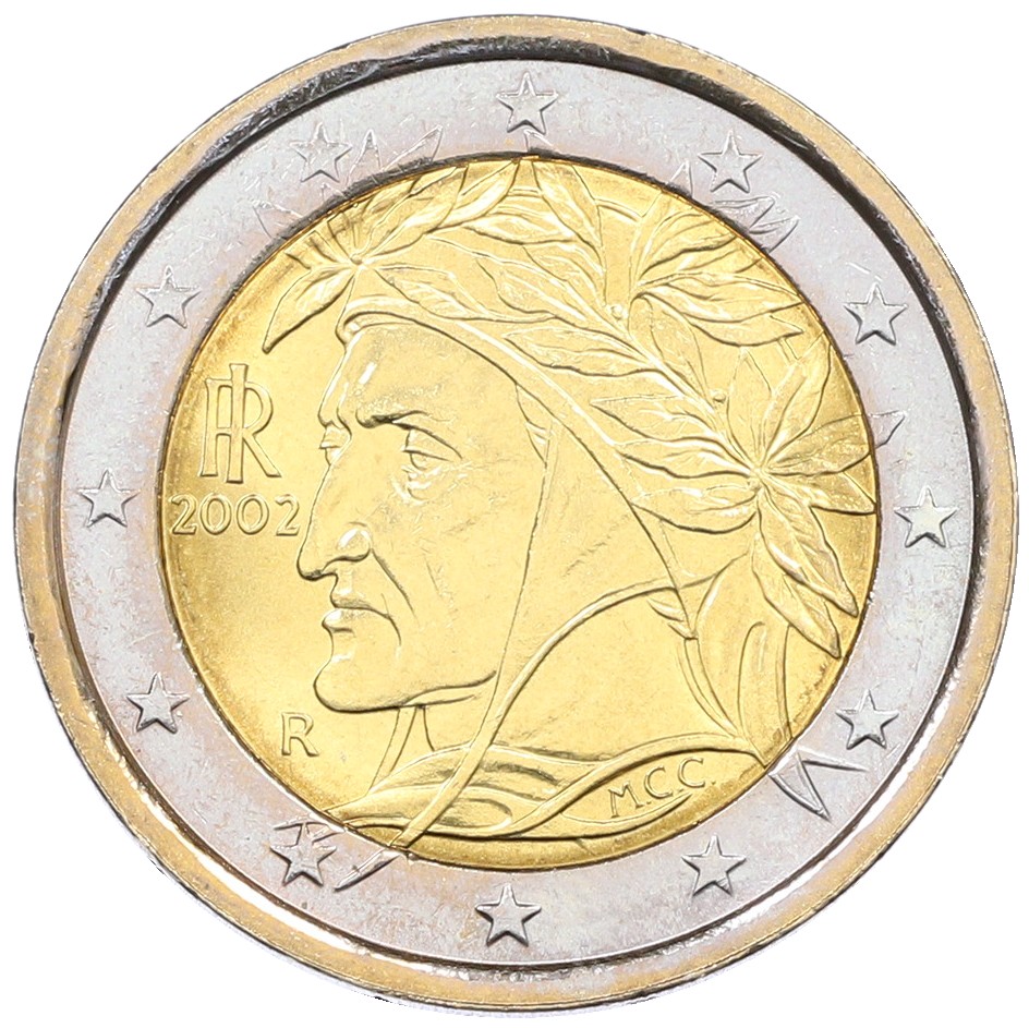 2 евро 2002 года Италия — Фото №1