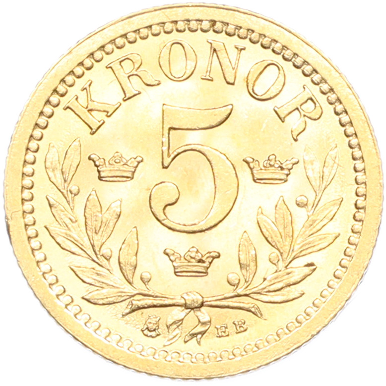 5 крон 1899 года Швеция — Фото №1