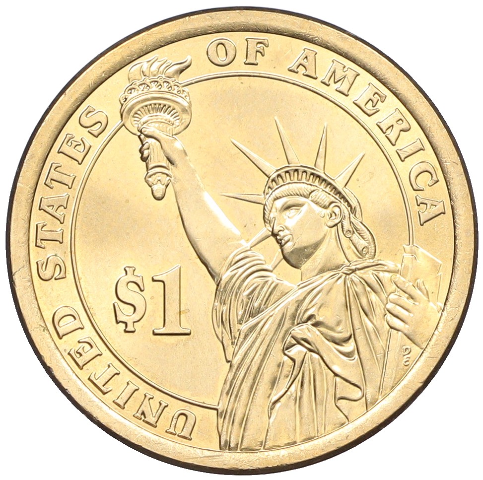 1 доллар 2015 года (D) США «36-й президент США Линдон Джонсон» — Фото №2