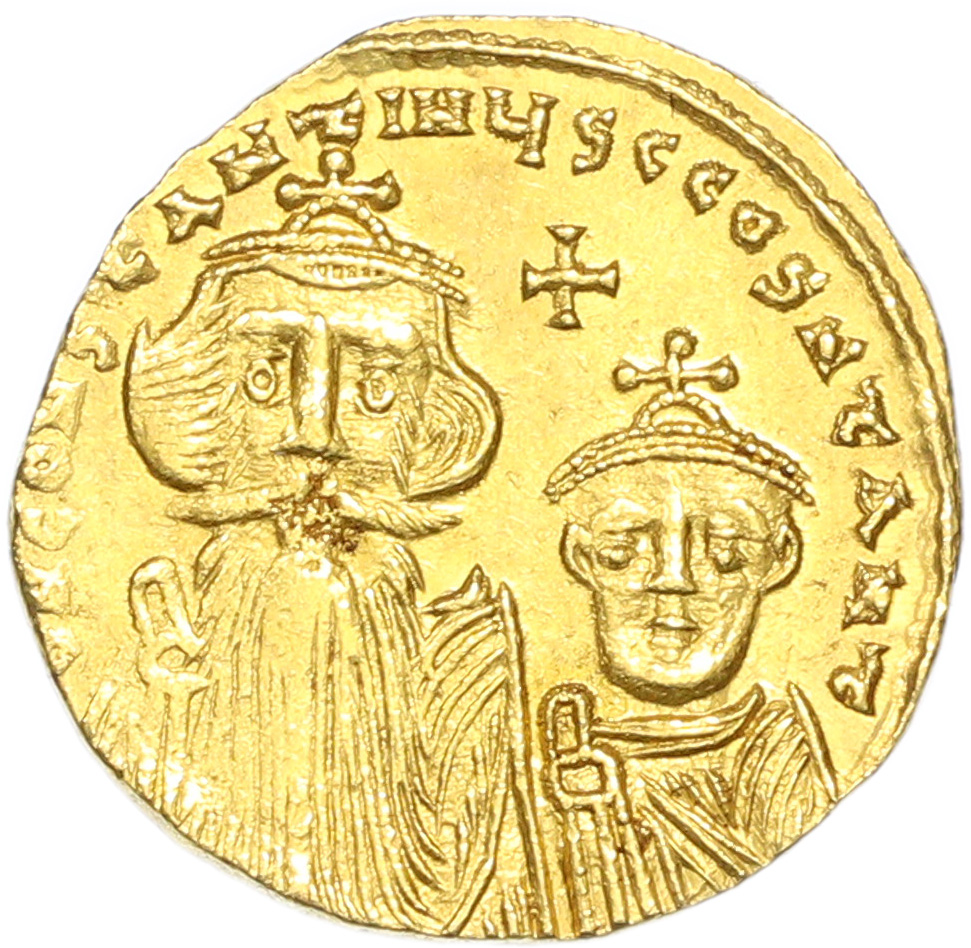 Солид 654-659 года Византия (Констант II и Константин IV) — Фото №1