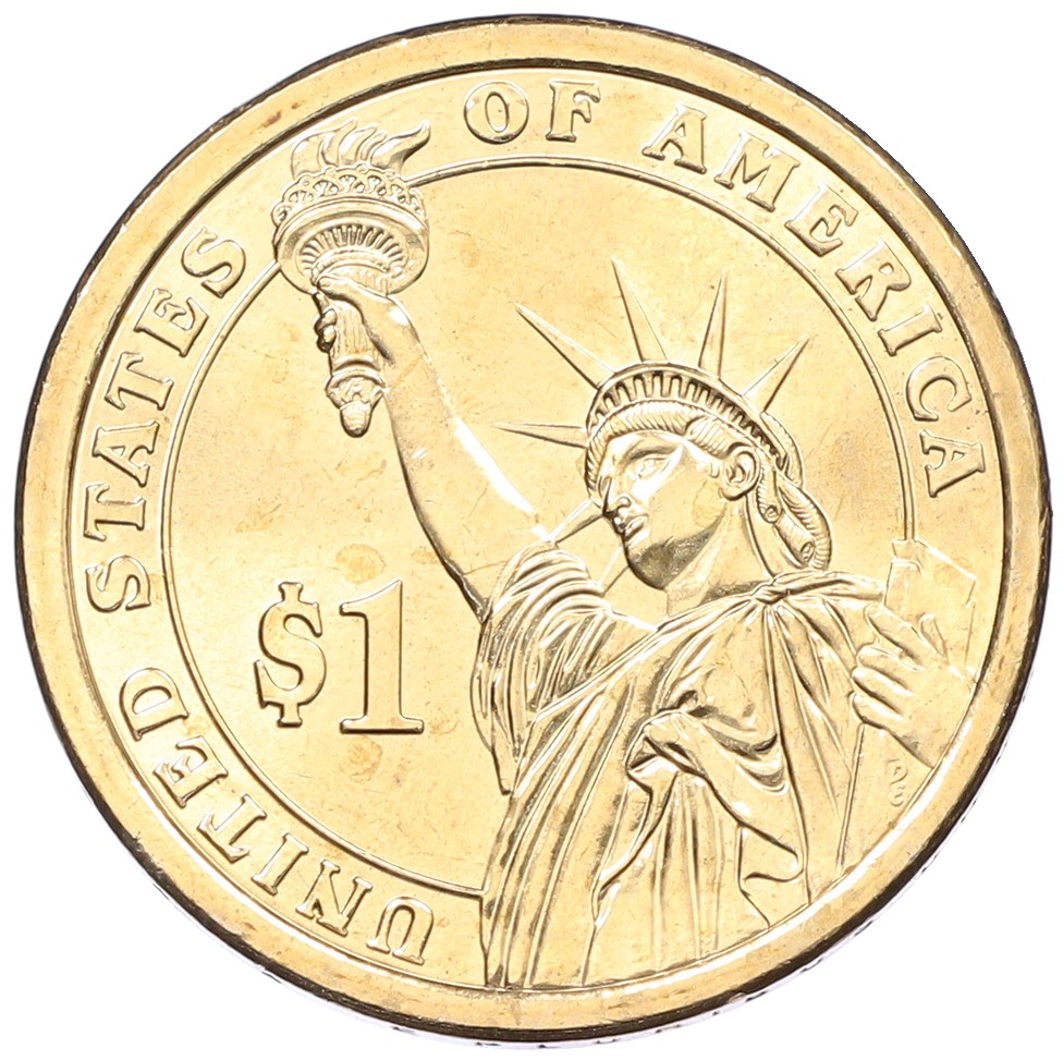 1 доллар 2013 года (D) США «28-й президент США Вудро Вильсон» — Фото №2