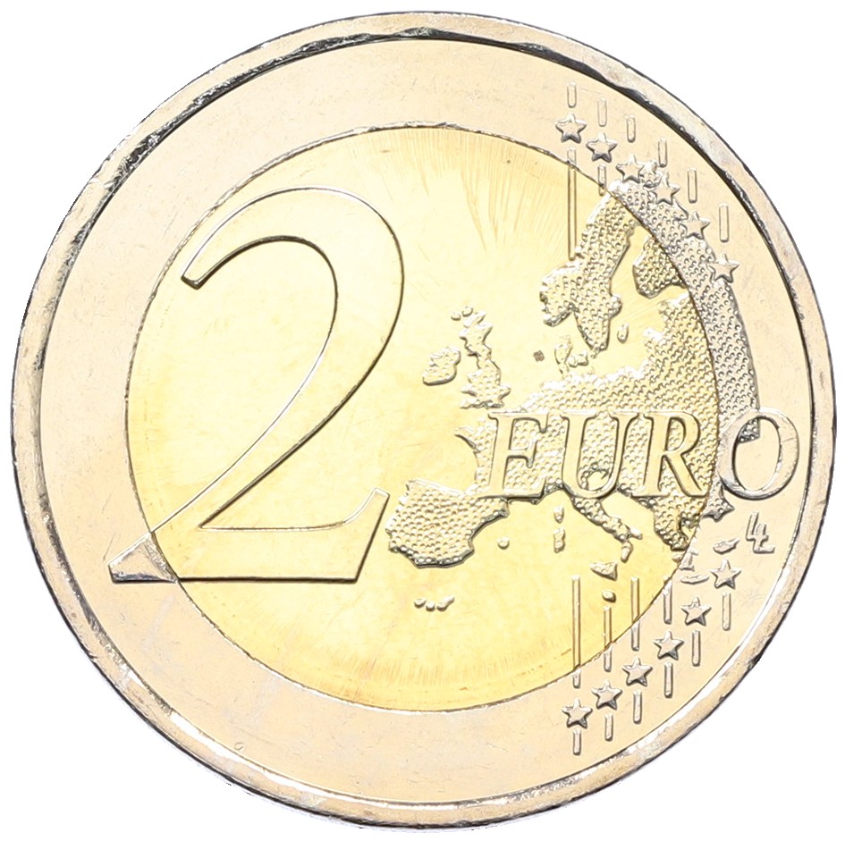 2 евро 2019 года Греция «100 лет со дня рождения Манолиса Андроникоса» — Фото №2