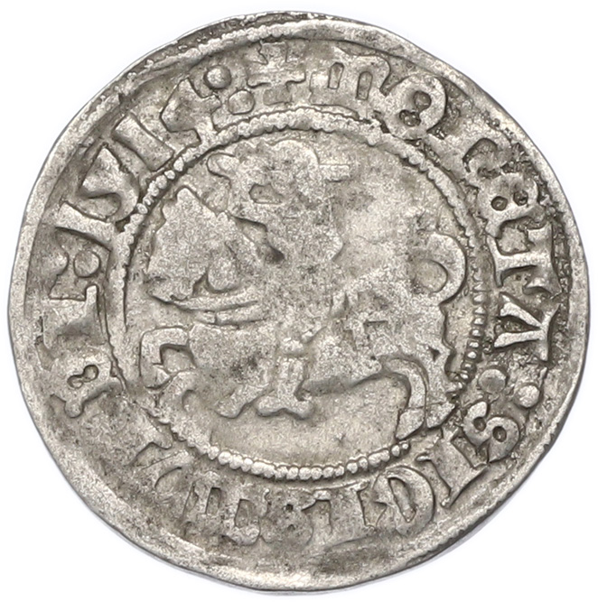 1/2 гроша 1514 года Литва — Сигизмунд I Старый — Фото №1