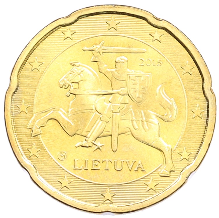 20 евроцентов 2015 года Литва — Фото №1