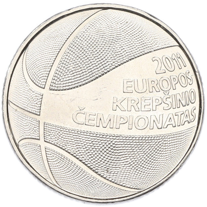 1 лит 2011 года Литва «Чемпионат Европы по баскетболу» — Фото №1