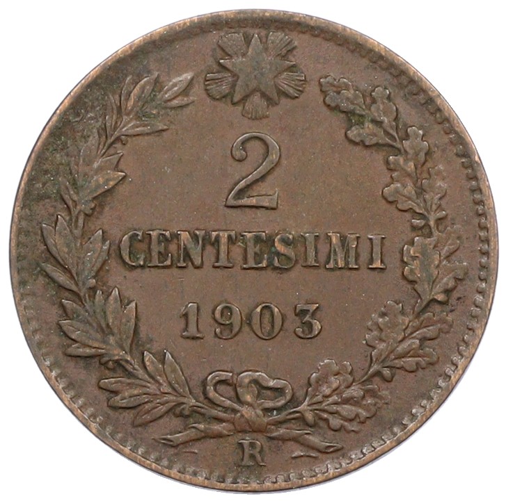 2 чентезимо 1903 года Италия — Фото №1