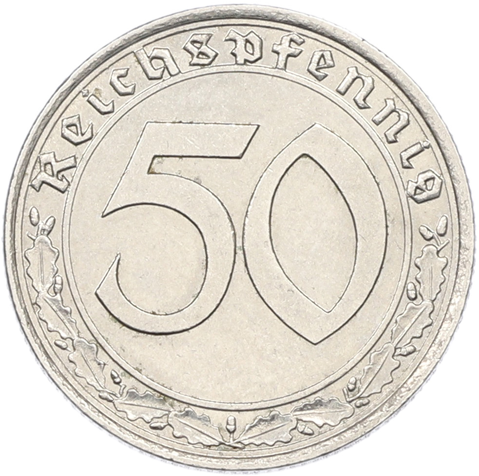 50 рейхспфеннигов 1939 года A Германия — Фото №2