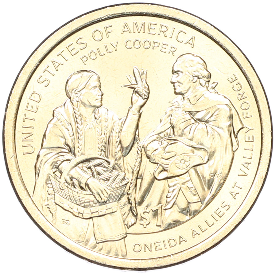 1 доллар 2026 года (D) США «Коренные Американцы (Сакагавея) — Полли Купер» — Фото №1