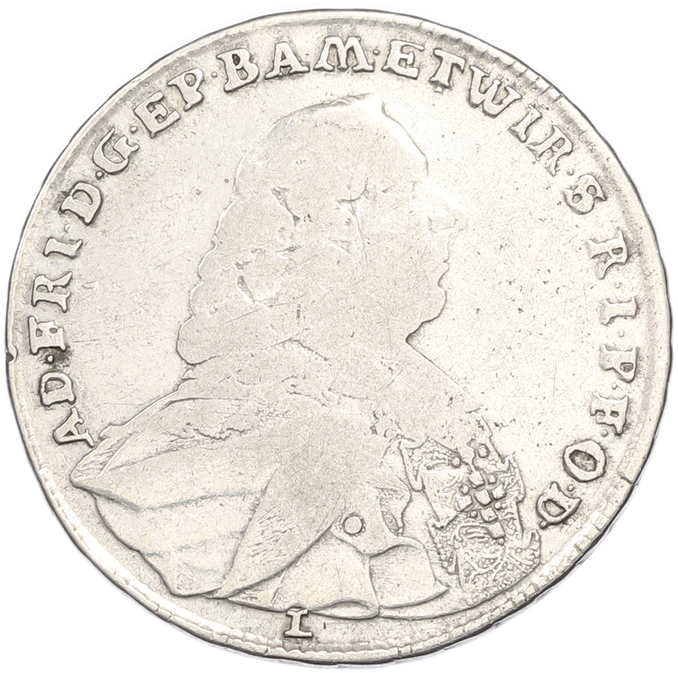 20 крейцеров 1763 года Вюрцбург (Адам Фридрих фон Зайнсхайм) — Фото №2