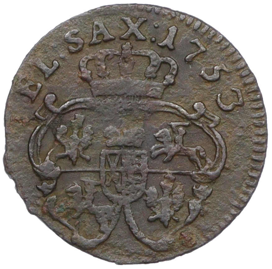 1 солид 1753 года Польша (Август III) — Фото №1