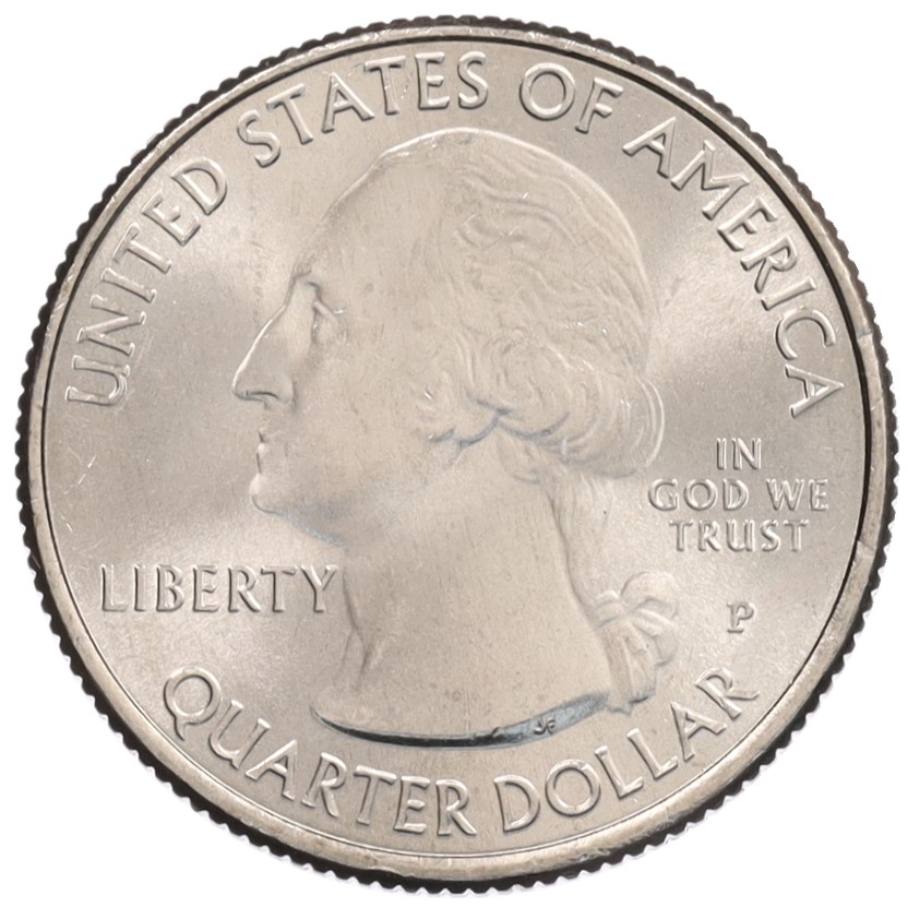 1/4 доллара (25 центов) 2019 года P США «Национальные парки — №48 Национальный монумент воинской доблести в Тихом океане» — Фото №2