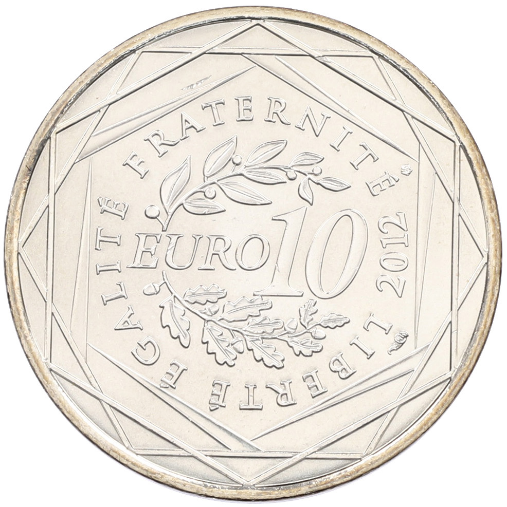 10 евро 2012 года Франция «Регионы Франции — Эльзас» — Фото №2
