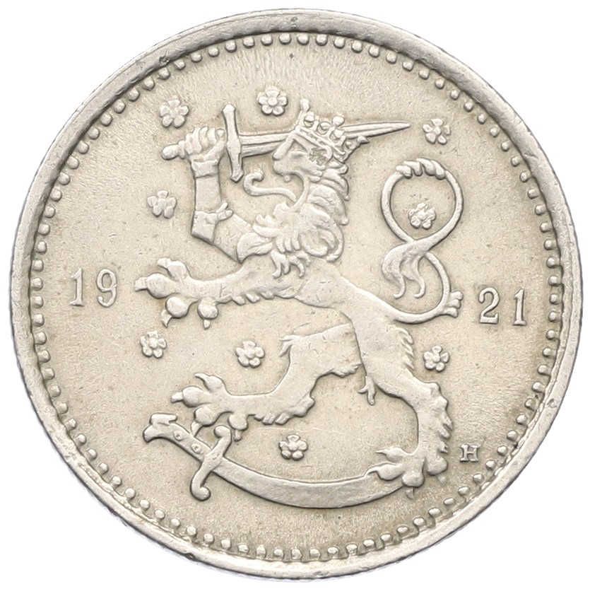 1 марка 1921 года Финляндия — Фото №1