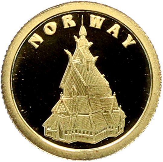 12 долларов 2008 года Либерия «Страны Европы — Норвегия» — Фото №1