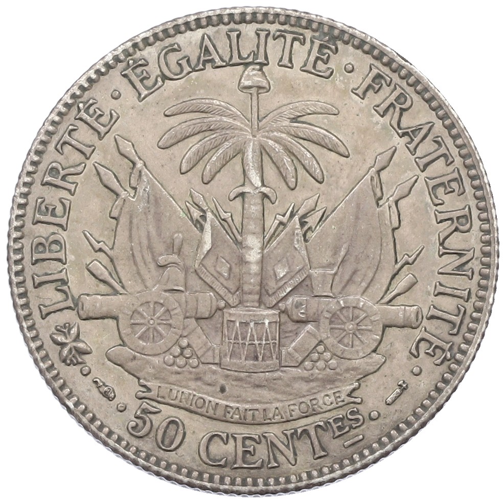 50 сантимов 1895 года Гаити — Фото №2