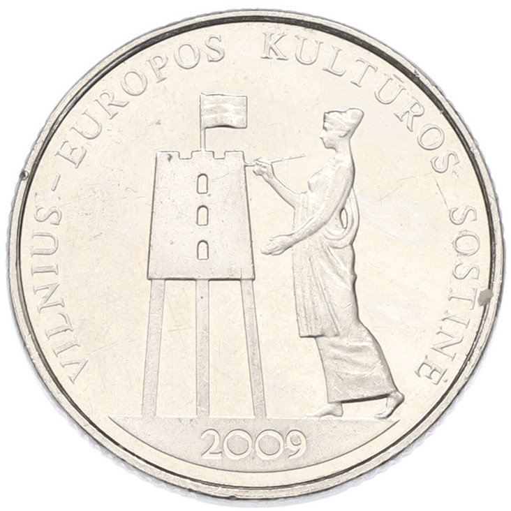 1 лит 2009 года Литва «Вильнюс – культурная столица Европы» — Фото №1