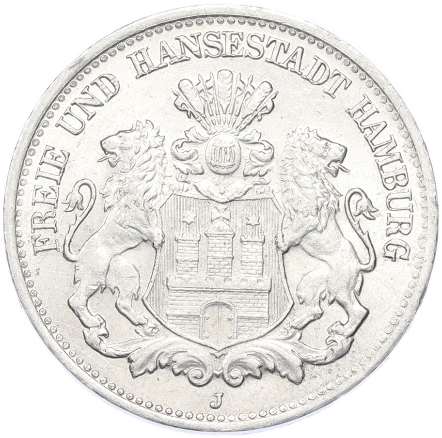 1/2 миллиона марок 1923 года Германия — Гамбург (Нотгельд) — Фото №2