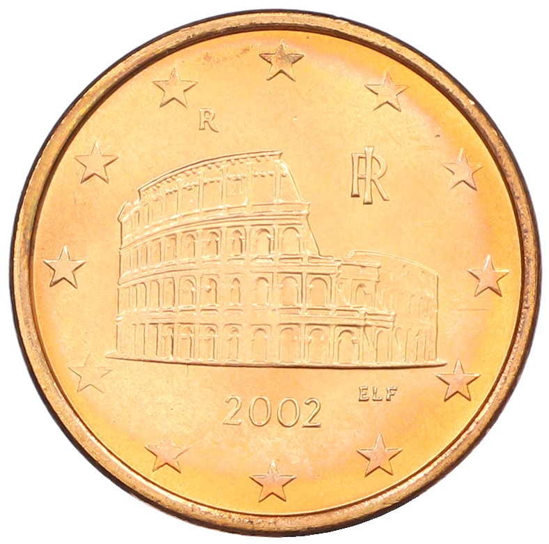 5 евроцентов 2002 года Италия — Фото №1