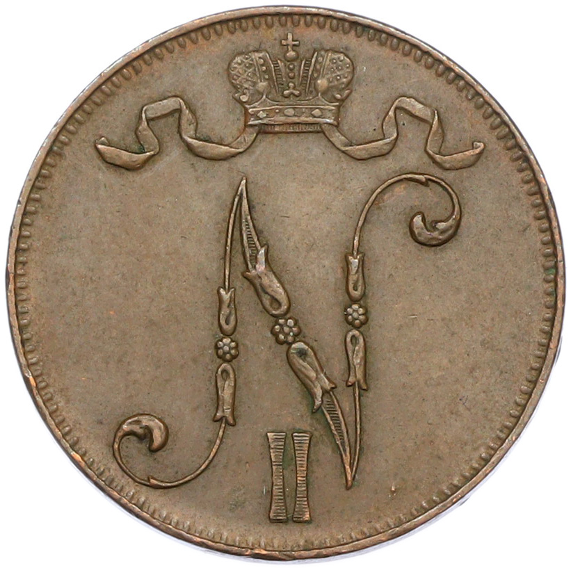 5 пенни 1915 года Русская Финляндия — Фото №2