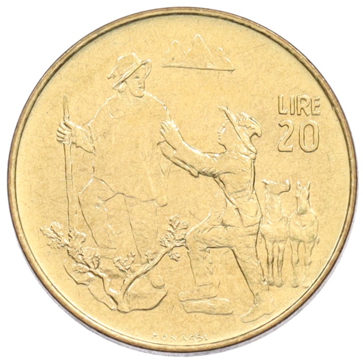 20 лир 1972 года Сан-Марино — Фото №1