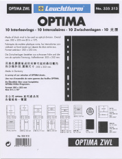 Листы-разделители черные, 10 штук, формат Оптима, Leuchtturm — Фото №1