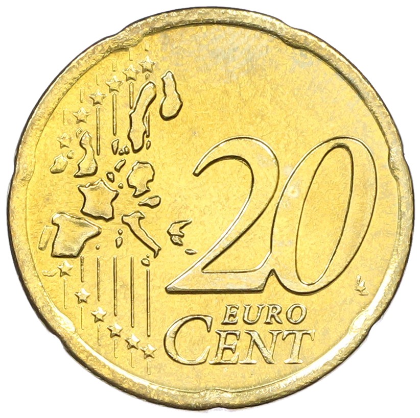 20 евроцентов 2002 года Греция — Фото №2