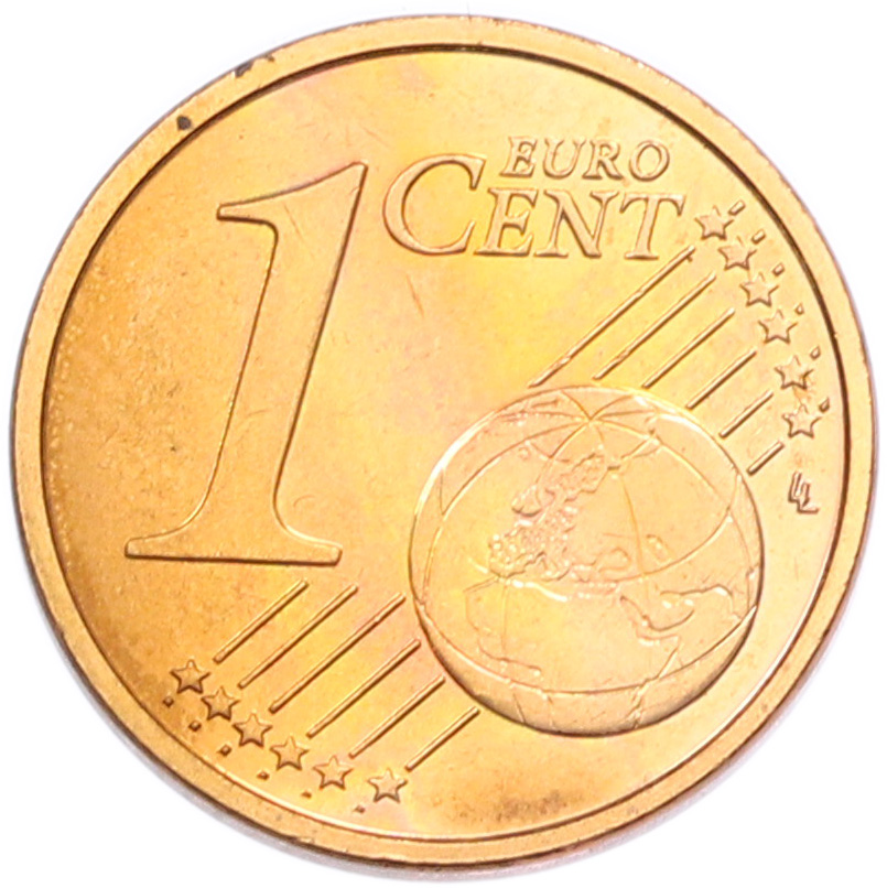 1 евроцент 2004 года Италия — Фото №2