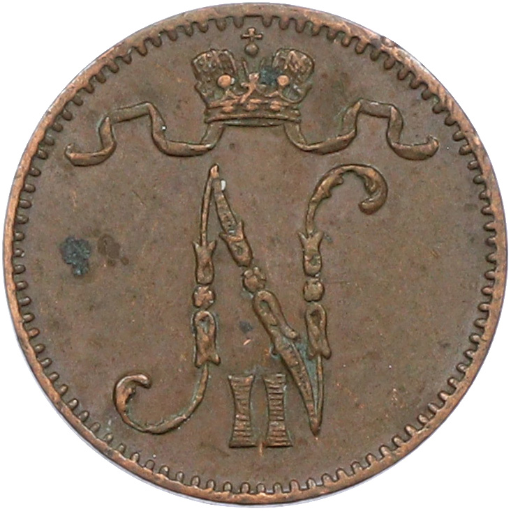 1 пенни 1914 года Русская Финляндия — Фото №2