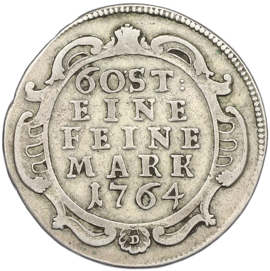 20 крейцеров 1764 года Ганау-Мюнценберг — Фото №2