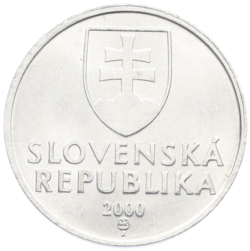 10 геллеров 2000 года Словакия — Фото №2