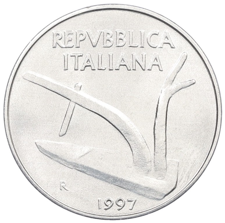 10 лир 1997 года Италия — Фото №1