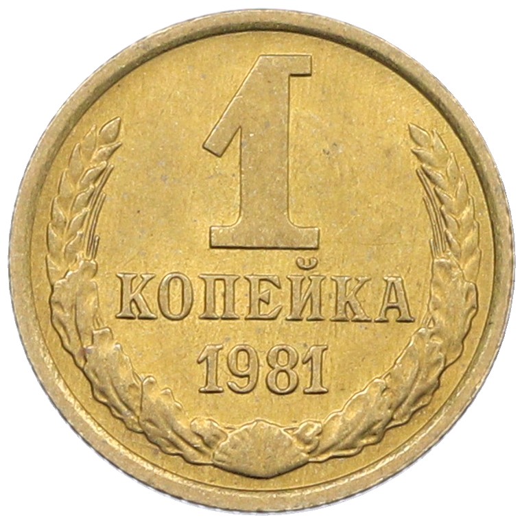 1 копейка 1981 года СССР — Фото №1
