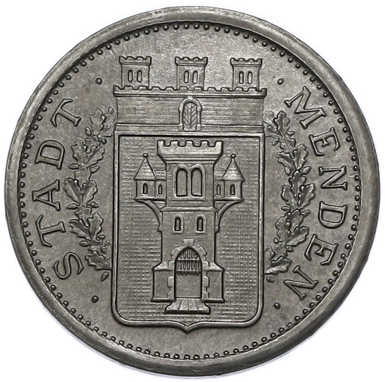 50 пфеннигов 1917 года Германия — город Менден (Нотгельд) — Фото №1