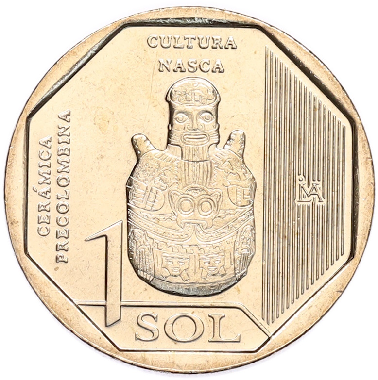 1 соль 2025 года Перу «Доколумбова керамика — культура Наска» — Фото №1
