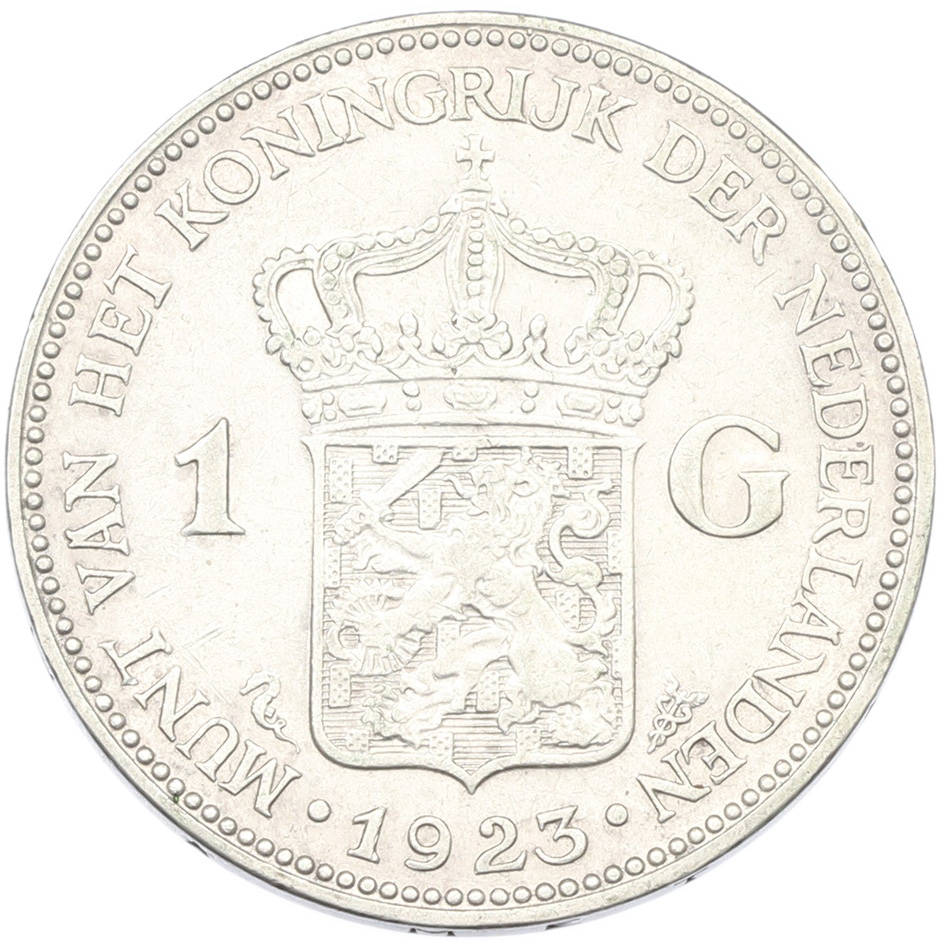 1 гульден 1923 года Нидерланды — Фото №1