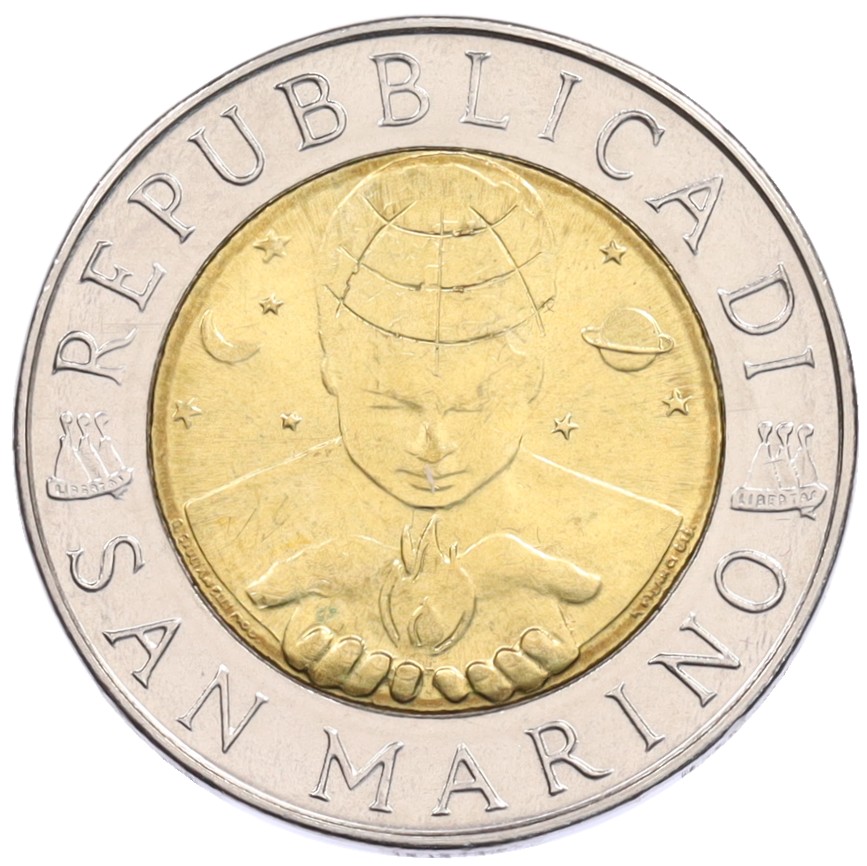 500 лир 1999 года Сан-Марино — Фото №2