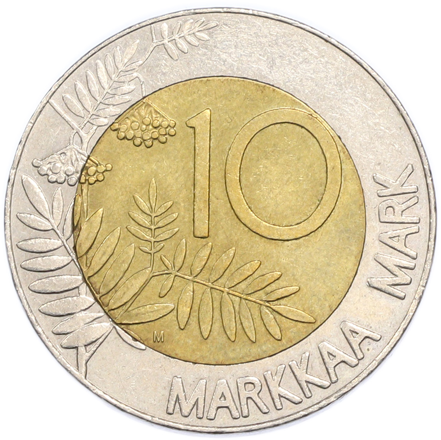10 марок 1993 года Финляндия — Фото №2