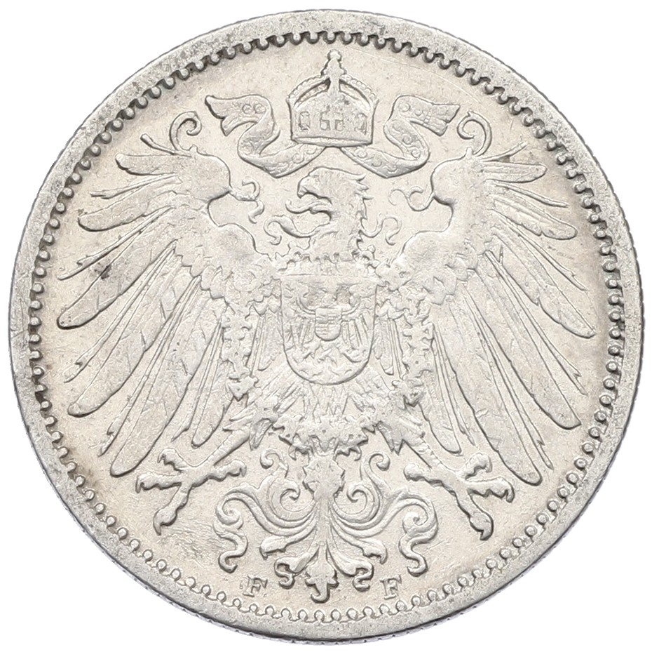1 марка 1904 года F Германия — Фото №2