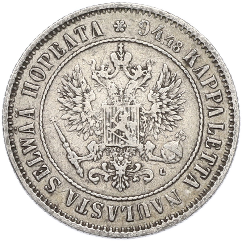 1 марка 1892 года Русская Финляндия — Фото №2