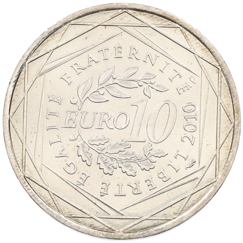 10 евро 2010 года Франция «Регионы Франции — Бретань» — Фото №2