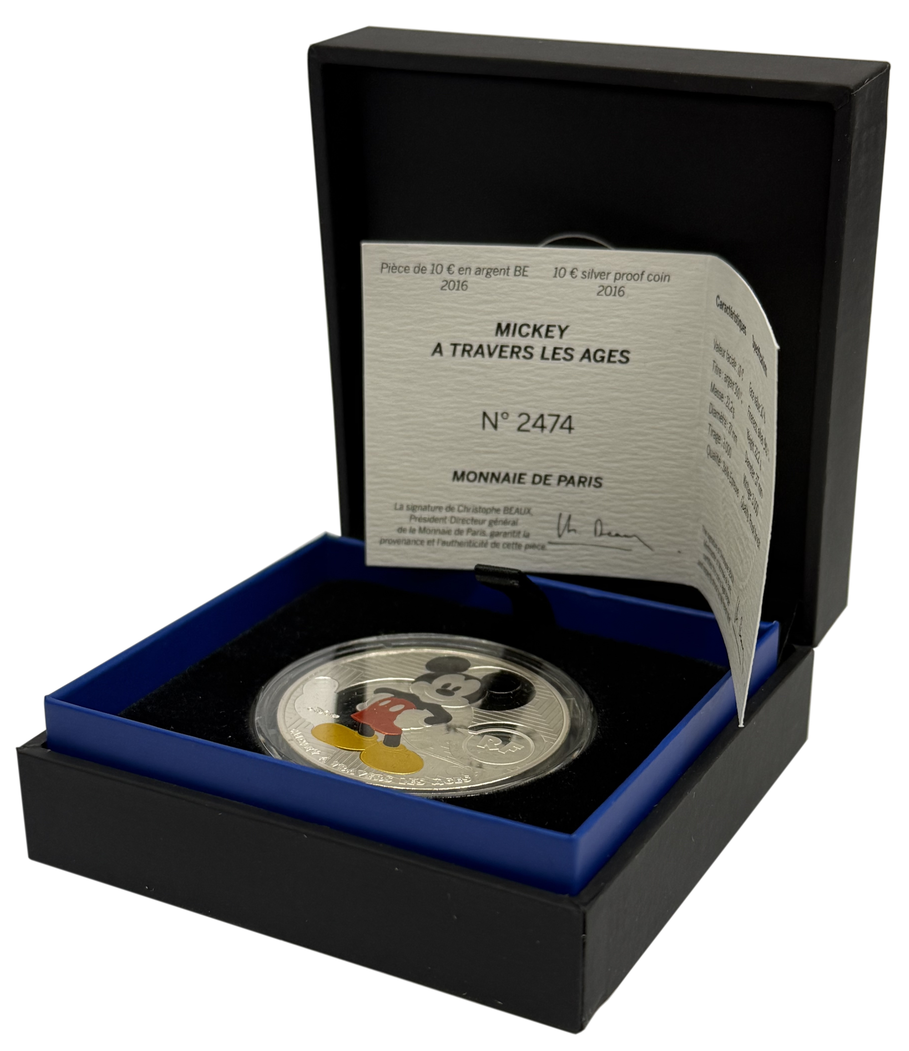 10 евро 2016 года Франция «Микки Маус» — Фото №3