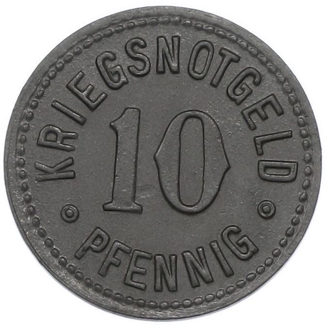10 пфеннигов 1918 года Германия — община Троссинген (Нотгельд) — Фото №2