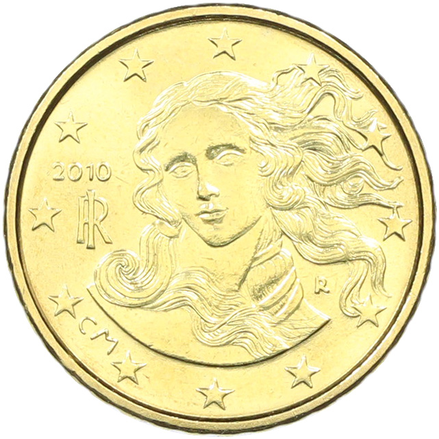 10 евроцентов 2010 года Италия — Фото №1